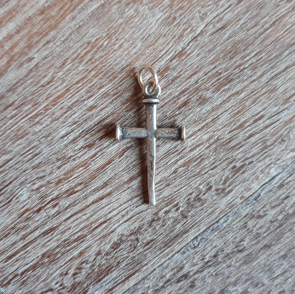 James Avery Sterling Silver Small Nail Cross Charm